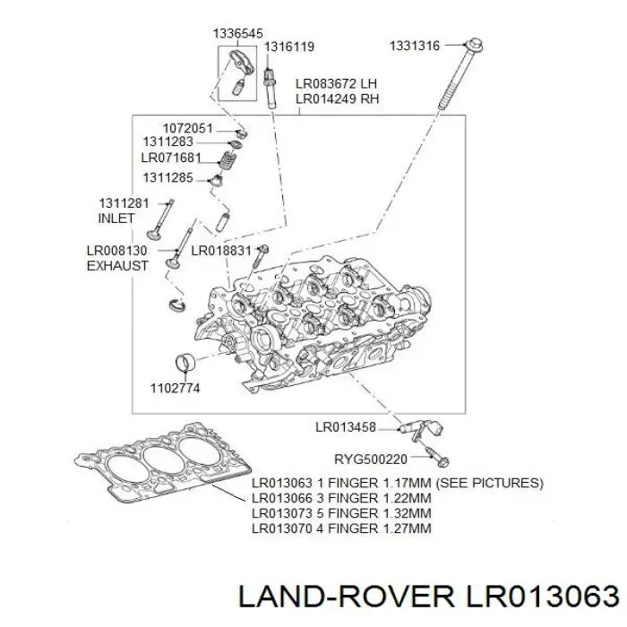 0209GX Peugeot/Citroen прокладка головки блока циліндрів (гбц)