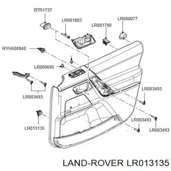 1571079 Ford Пістон (кліп) кріплення обшивки дверей