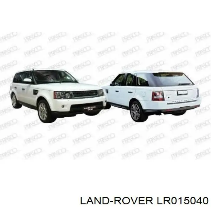 LR015040 Land Rover підкрилок переднього крила, лівий
