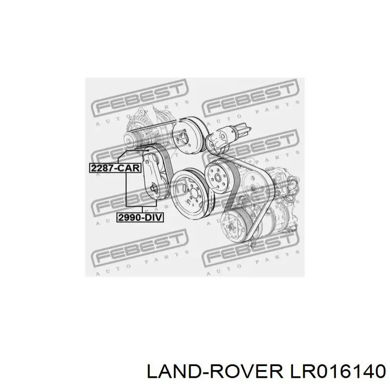 Натягувач приводного ременя Land Rover LR016140 ціна, від 79.72 USD