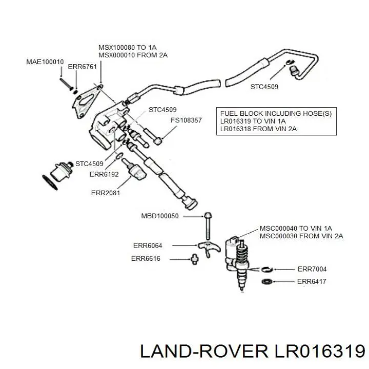 Регулятор тиску палива на Land Rover Discovery II LJ ,LT