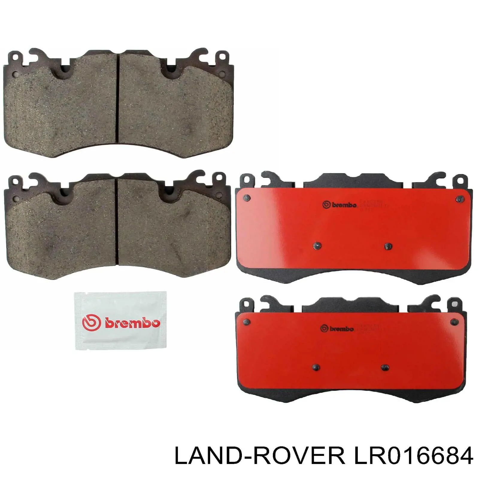 Гальмівні колодки Land Rover LR016684 ціна, від 71.76 USD