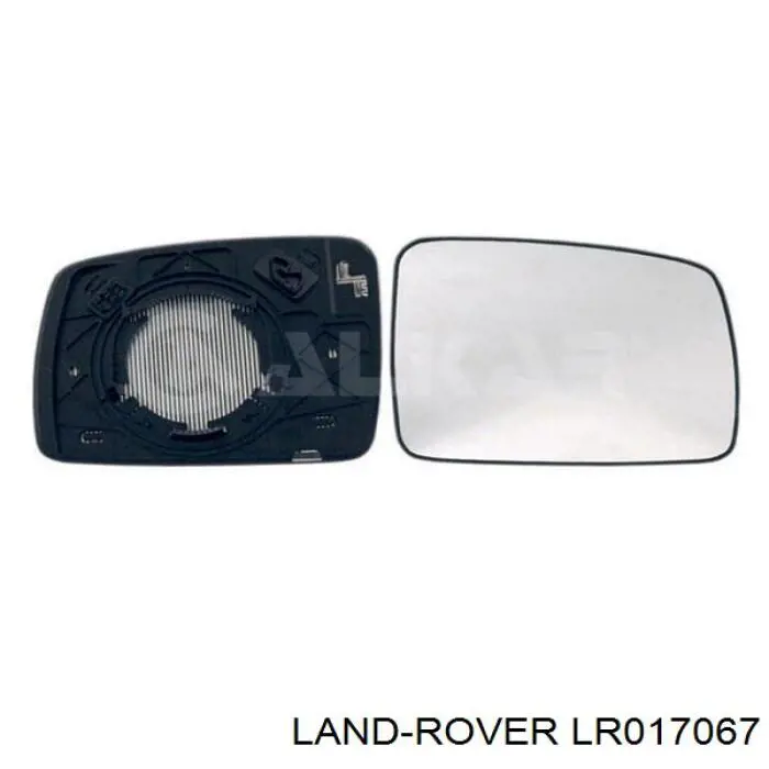 LR017067 Land Rover дзеркальний елемент дзеркала заднього виду, правого