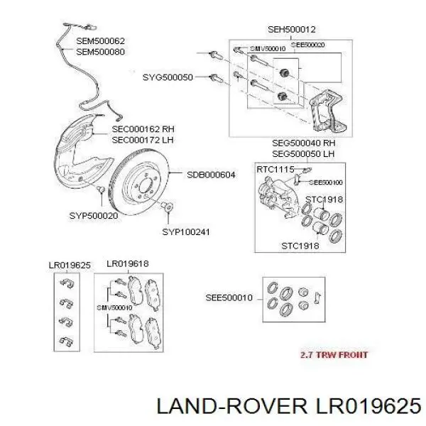  LR019625 Land Rover