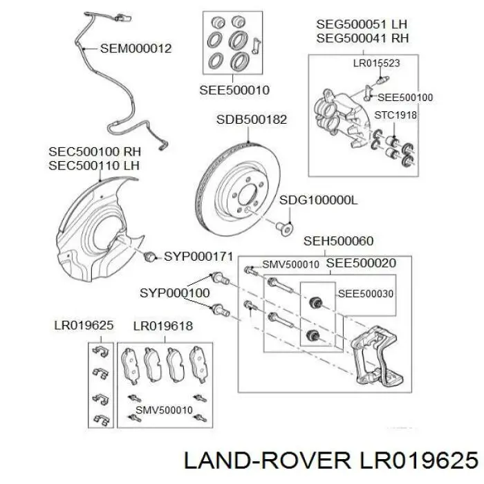  Land Rover LR019625 ціна, від 5.33 USD
