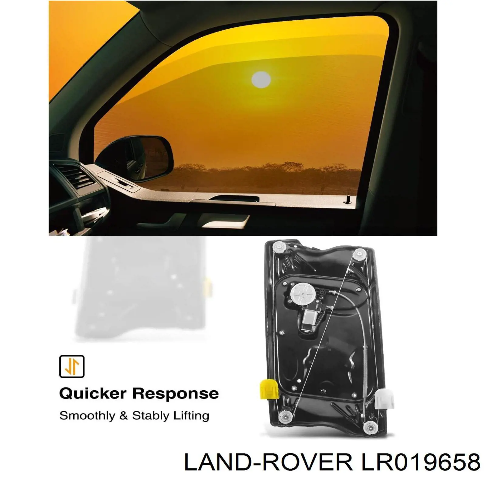 Механізм склопідіймача дверей передніх, правих Land Rover LR019658 ціна, від 76.09 USD