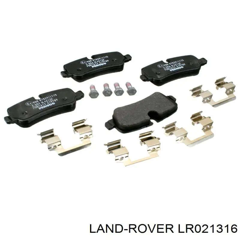 LR021316 Land Rover колодки гальмові задні, дискові