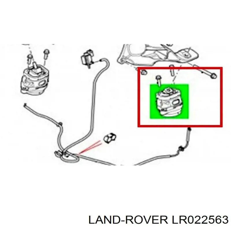 Купити Подушка (опора) двигуна, права Land Rover Range Rover III L322