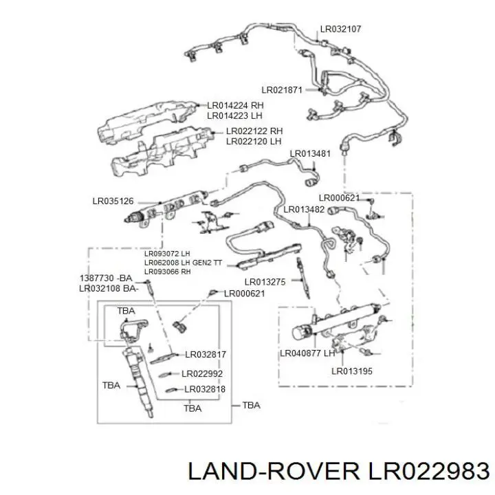 LR022983 Land Rover регулятор тиску палива