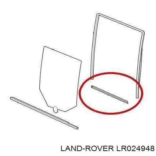 Купити LR024948 Land Rover Ущільнювач задніх 3/5-й двері