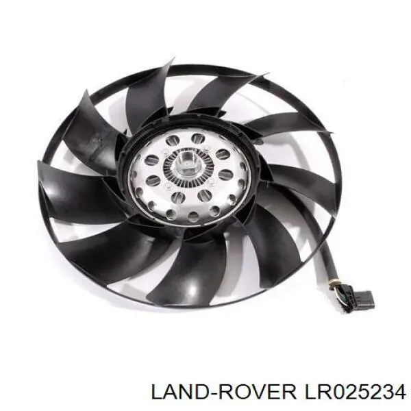 LR025234 Land Rover електровентилятор охолодження в зборі (двигун + крильчатка)