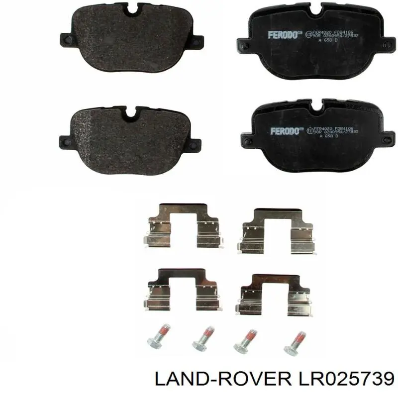 Купити LR025739 Land Rover Задні колодки