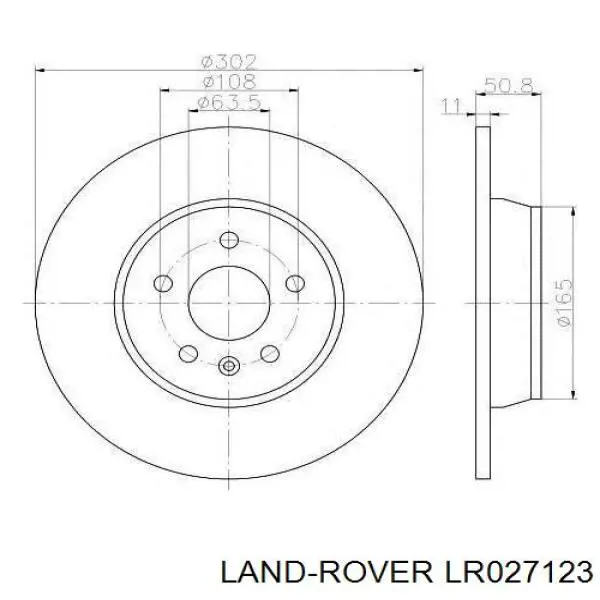 Задні дискові гальма Land Rover LR027123 ціна, від 31.43 USD