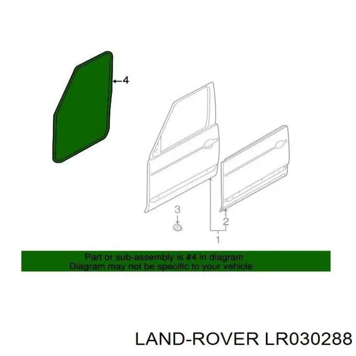 Прокладка дверей передніх, лівих і правих Land Rover LR030288 ціна, від 26.80 USD