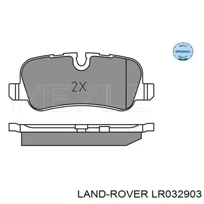 Задні гальмівні колодки Land Rover LR032903 ціна, від 40.91 USD