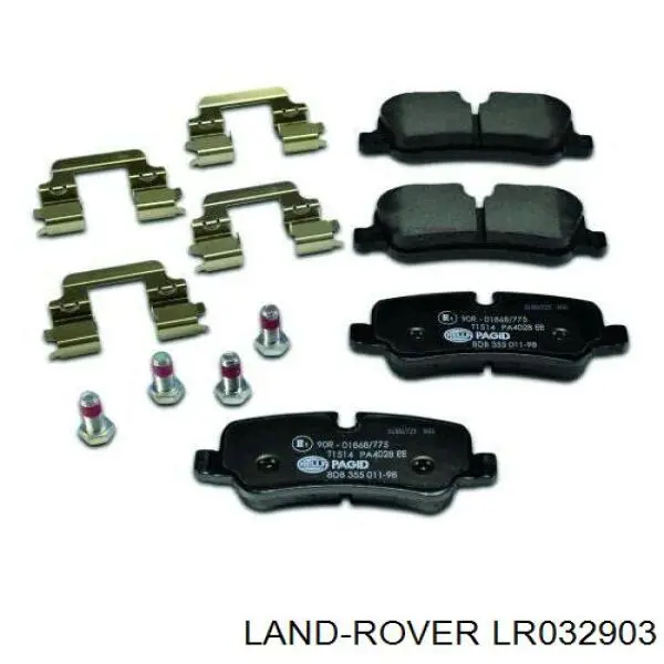 LR032903 Land Rover Колодки гальмівні задні, дискові