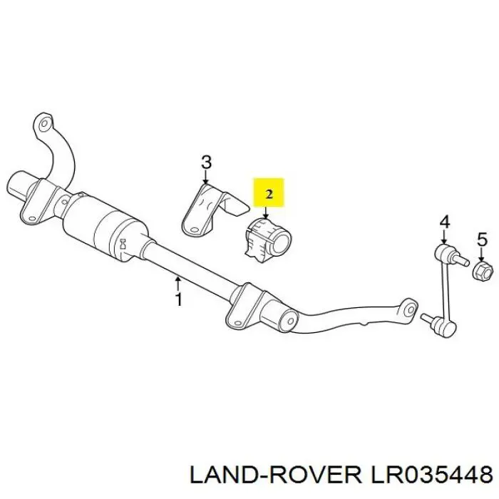 Подушка стабілізатора Land Rover LR035448 ціна, від 17.69 USD