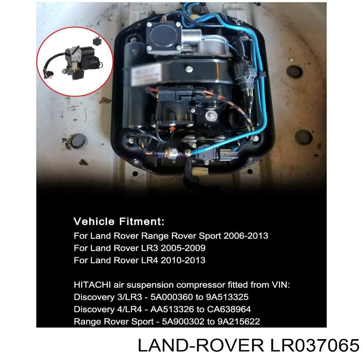 Компресор пневмопідкачкою (амортизаторів) Land Rover LR037065 ціна, від 312.68 USD