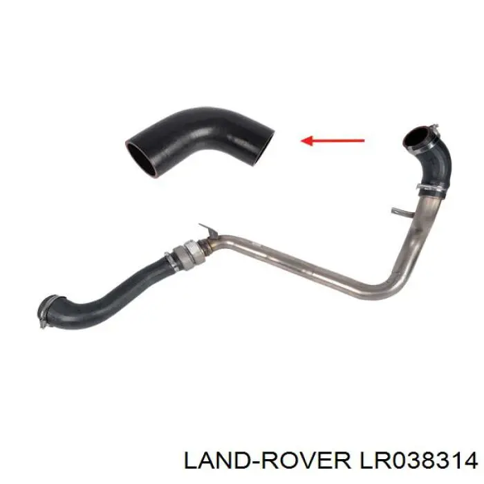 Купити LR038314 Land Rover Шланг/патрубок интеркуллера