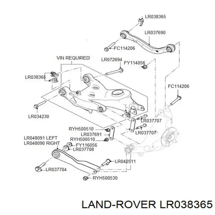 LR038365 Land Rover 