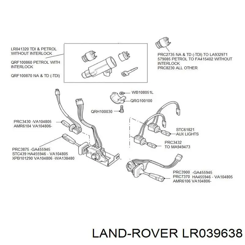 PRC8230 Britpart Контактна група замка