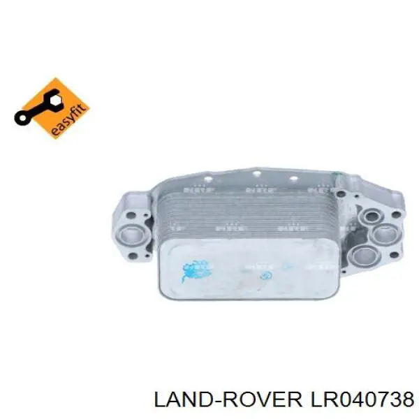 LR040738 Land Rover радіатор масляний (холодильник, під фільтром)