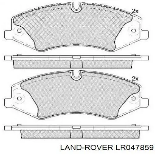 LR047859 Land Rover колодки гальмівні передні, дискові