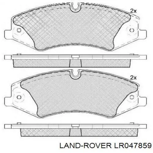 Колодки гальмівні передні, дискові LR047859 Land Rover