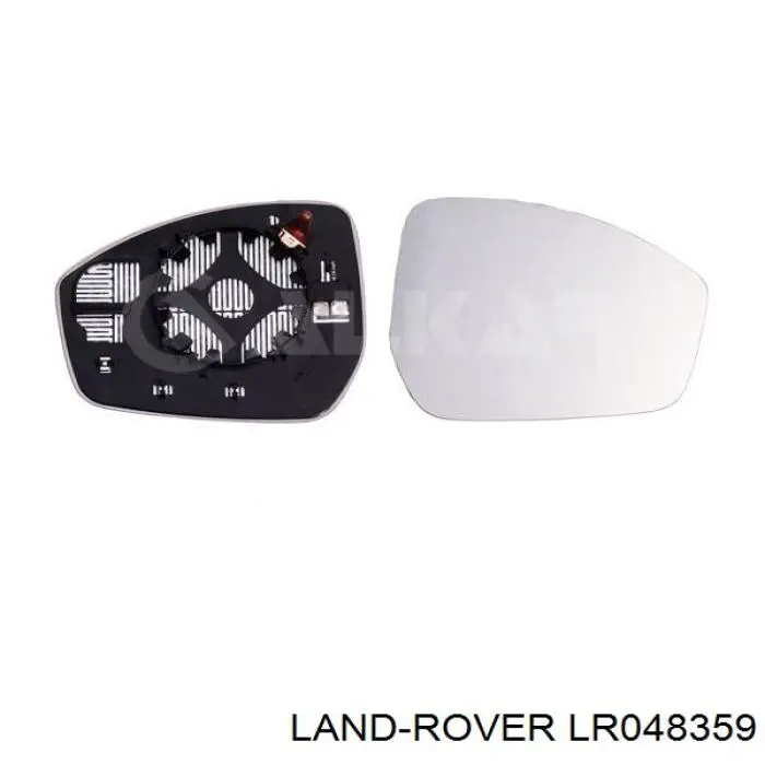 Дзеркальний елемент дзеркала заднього виду, правого на Land Rover Range Rover (538)