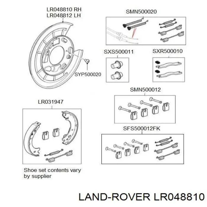 Захист гальмівного диска заднього, правого Land Rover LR025152 ціна, від 38.44 USD