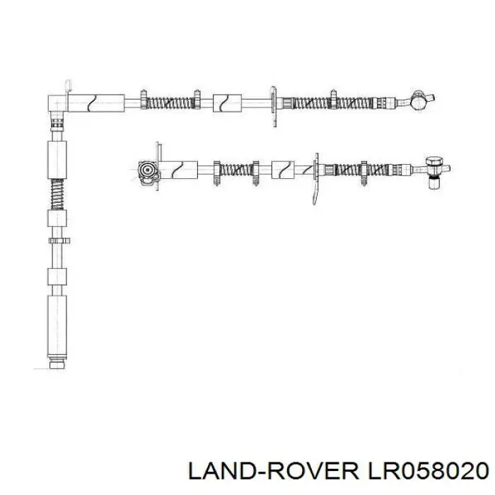 Купити LR058020 Land Rover Шланг гальмівний передній, лівий