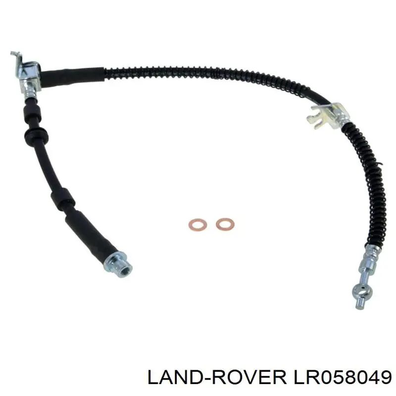 Шланг гальмівний передній, лівий Land Rover LR058049 ціна, від 105.55 USD