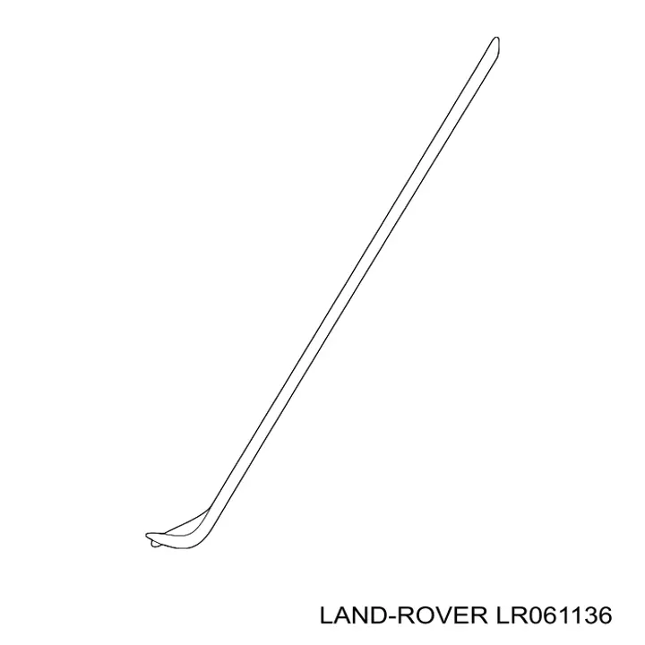 LR061136 Land Rover Накладка стійки кузова зовнішня, передня ліва