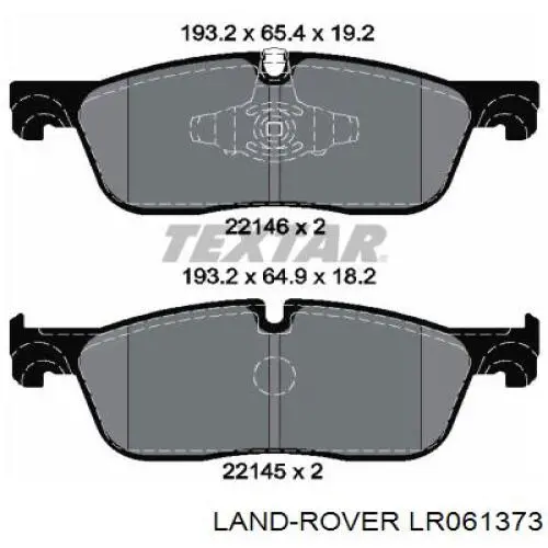 Гальмівні колодки Land Rover LR061373 ціна, від 51.51 USD