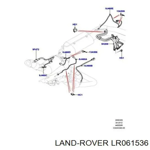 Насос паливний високого тиску Land Rover LR061536 ціна, від 530.39 USD