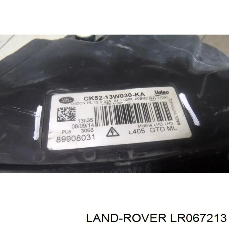Фари Land Rover LR067213 ціна, від 431.23 USD