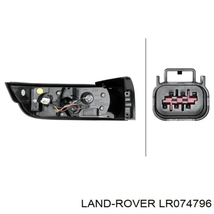 Задні ліхтарі Land Rover LR074796 ціна, від 422.31 USD