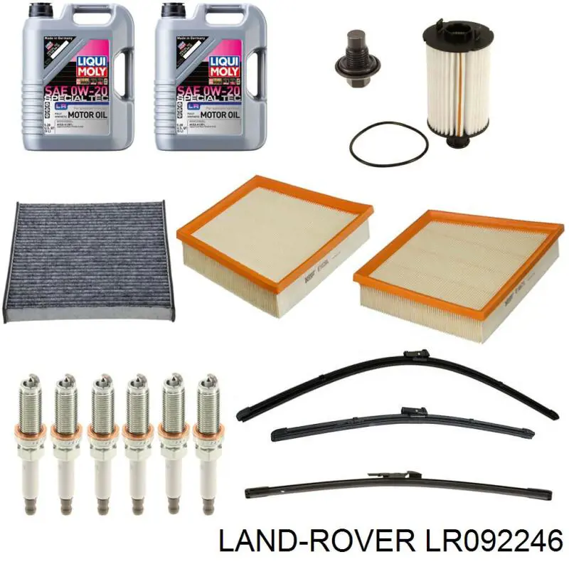 Елемент повітряного фільтра Land Rover LR092246 ціна, від 23.06 USD