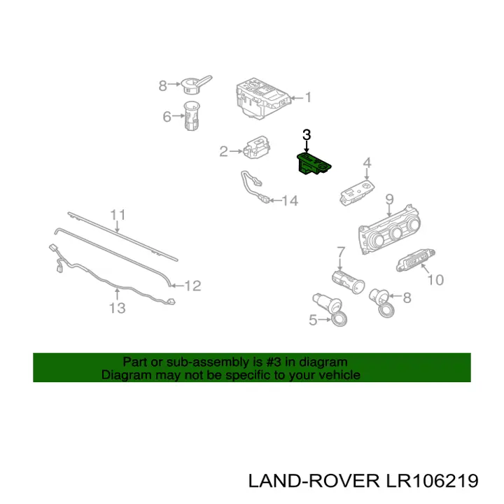  Land Rover LR106219 ціна, від 117.23 USD