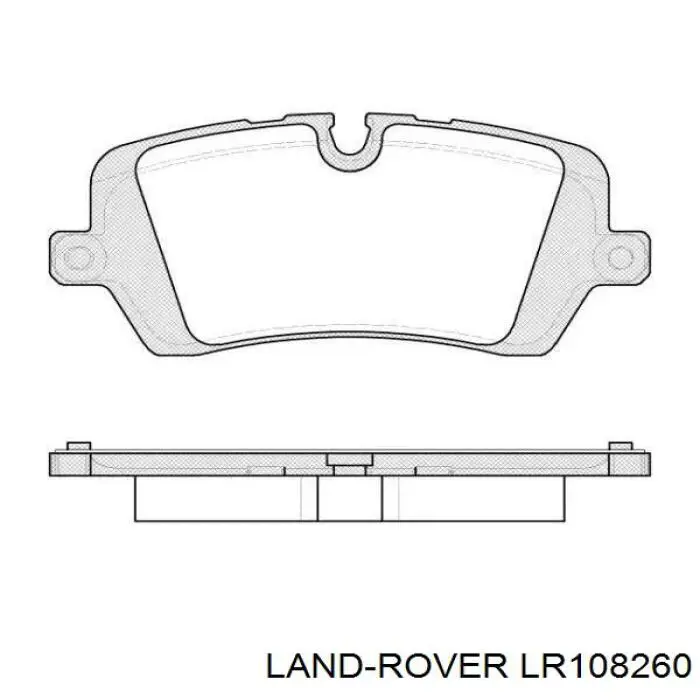 Купити LR108260 Land Rover Задні колодки