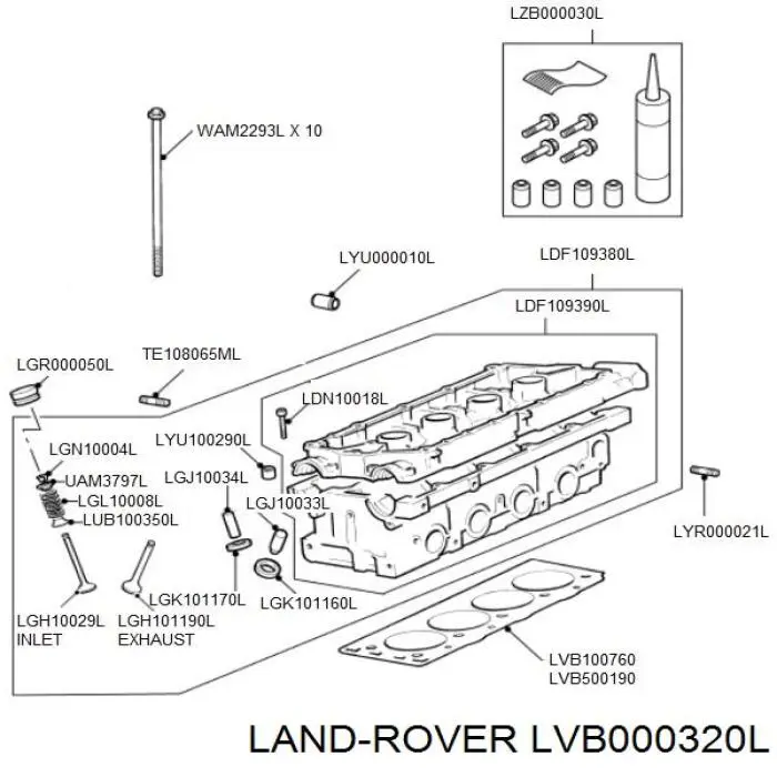 Купити LVB500190 Britpart Прокладка ГБЦ