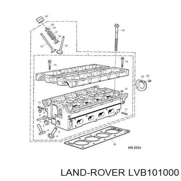 Купити LVB101000 Land Rover Прокладка ГБЦ