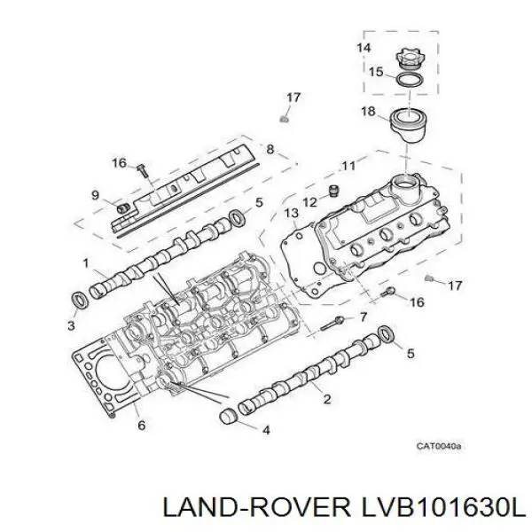 Прокладка головки блока циліндрів (ГБЦ) LVB101630L Allmakes