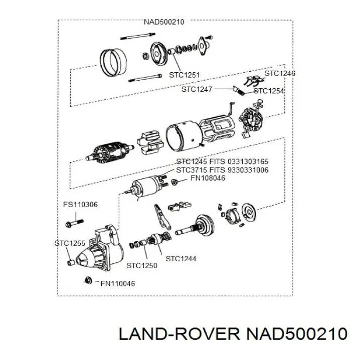 Купити NAD500210 Land Rover Стартер