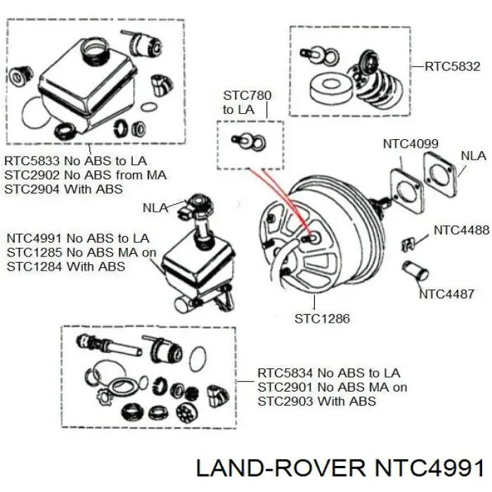 Купити Головний гальмівний циліндр Land Rover Range Rover II LP, P38A