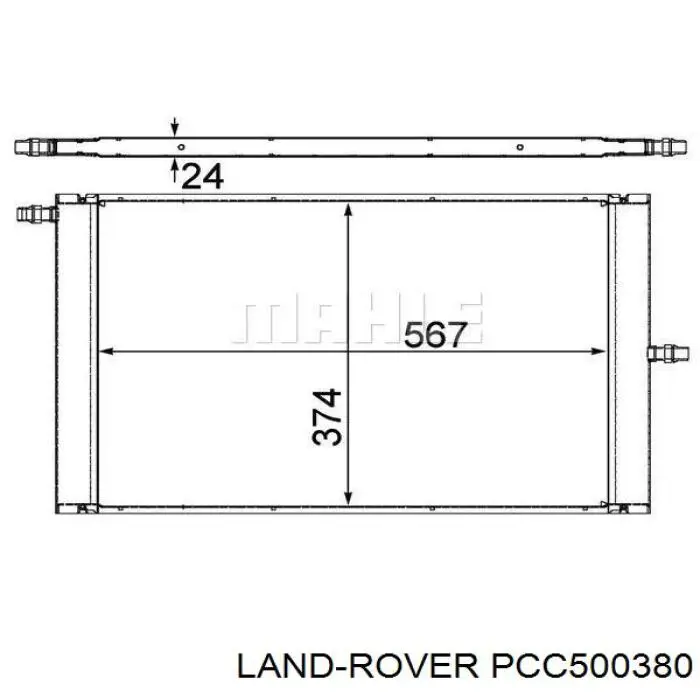 Купити LR012759 Land Rover Радіатор охолодження, додатковий
