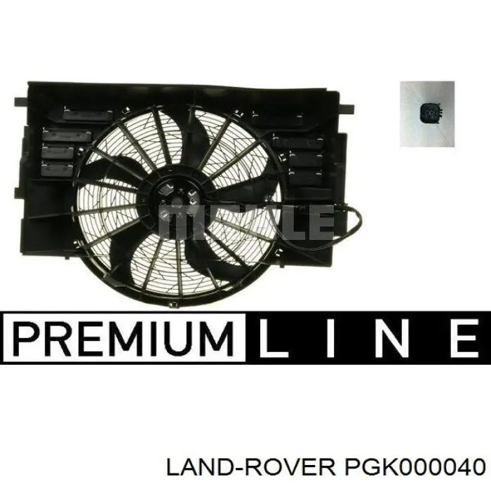 Купити PGK000040 Land Rover Дифузор радіатора кондиціонера, в зборі з крильчаткою і двигуном