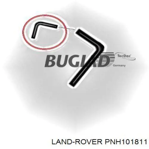 Купити PNH101811 Land Rover Шланг/патрубок интеркуллера