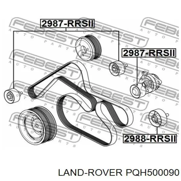 Купити PQH500090 Land Rover Ролик приводного ременя, паразитний
