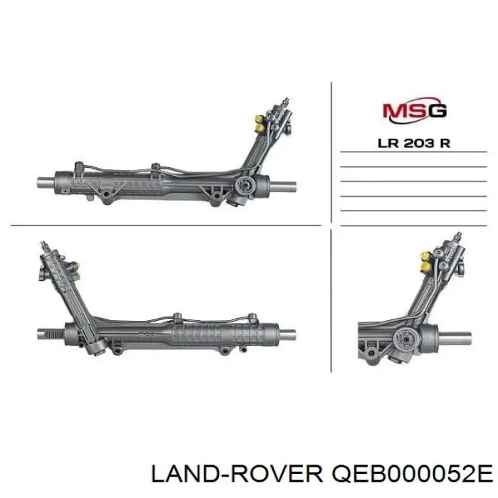 QEB000052E Land Rover Рейковий рульовий механізм